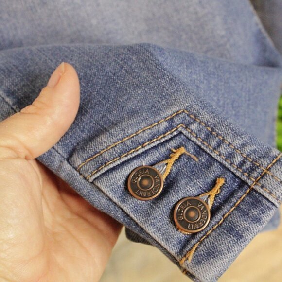 NWT Gloria Vanderbilt Petite 6 Standard Kaia Button-Hem Skimmer Blue Denim Pants - Picture 5 of 9